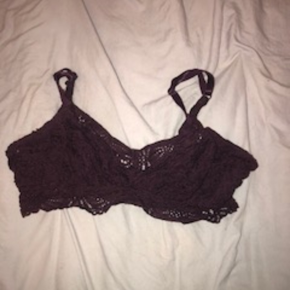 Maroon Lace Bralette